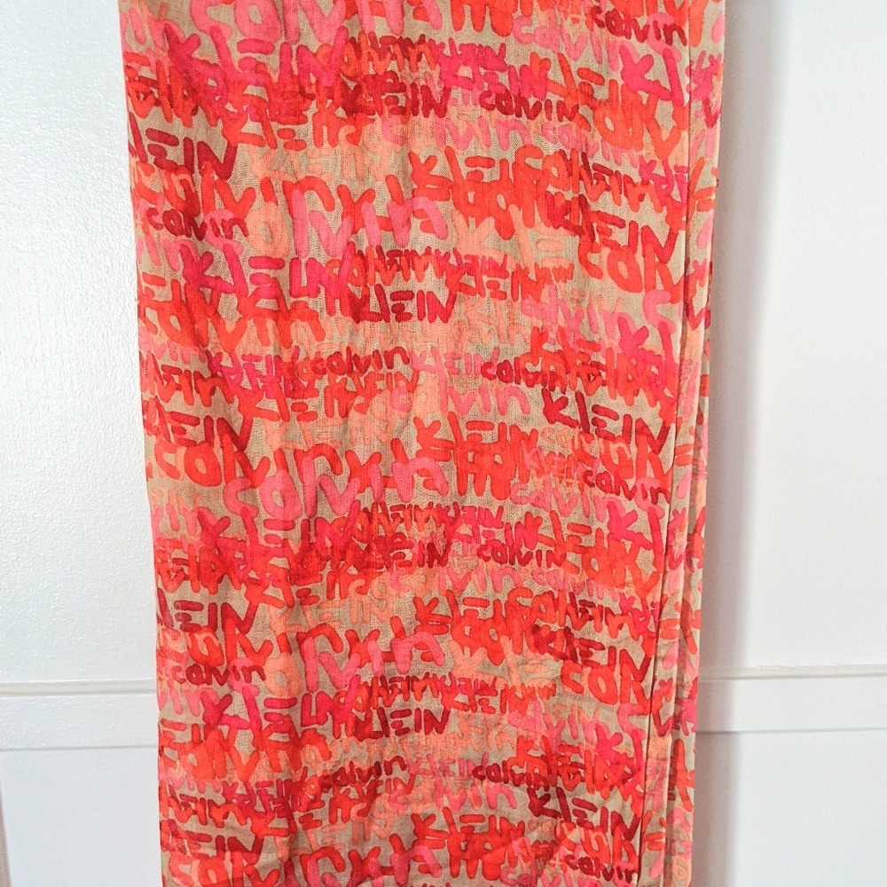 Calvin Klein Graffiti Logo Scarf